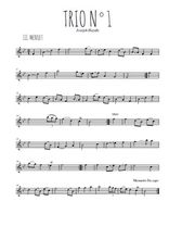 Trio N°1, 3. Menuet de Joseph Haydn
